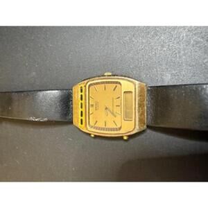 Vintage Seiko Analog-Digital Watch H249-5030 Japan For parts only non‎ tested